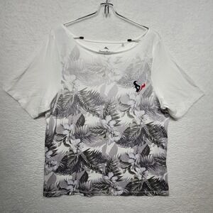 Tommy Bahama Houston Texans XL Floral Tropical Shirt White Gray NFL